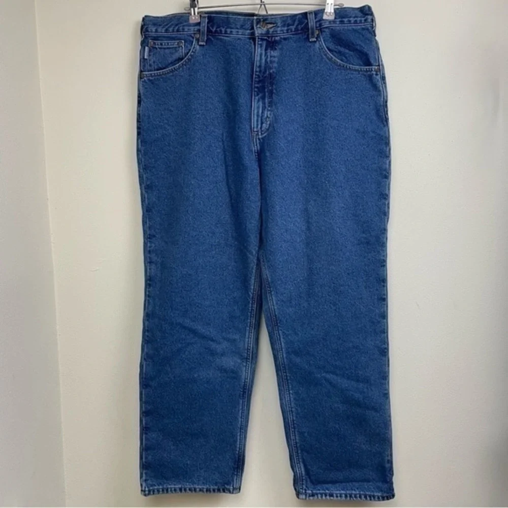 Carhartt Men's Relaxed Straight Leg Flannel Lined Jeans‎
